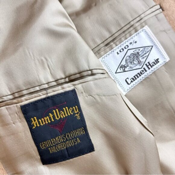 Vintage Hunt Valley Classic Men’s 100% Camel Hair Two Button Blazer Size 40s - Picture 4 of 10